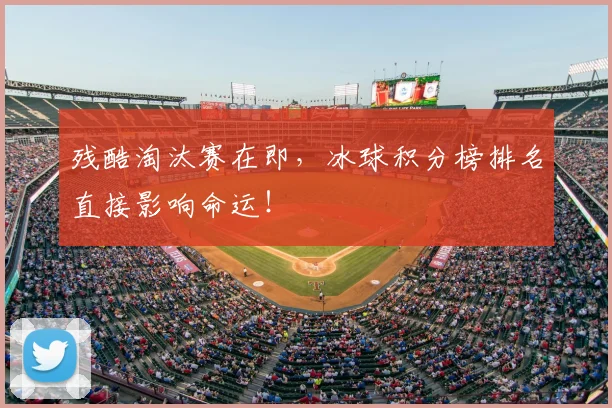 残酷淘汰赛在即,冰球积分榜排名直接影响命运!