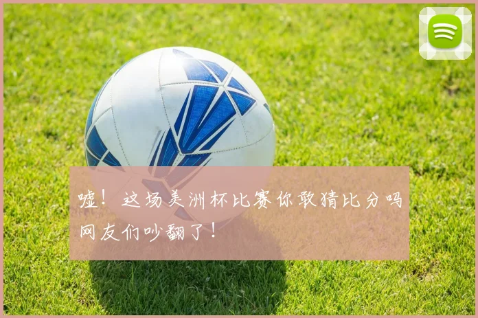 嘘！这场美洲杯比赛你敢猜比分吗网友们吵翻了！